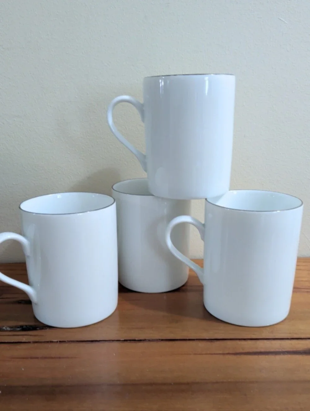 Pottery Barn Porcelain Reindeer Mugs Retired Set